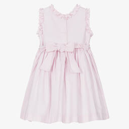 Pretty Originals-Розовое хлопковое платье со сборками ручной работы | Childrensalon Outlet