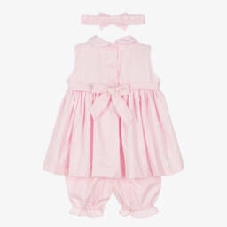Pretty Originals-Girls Pink Ruffle Dress Ensemble | Childrensalon Outlet