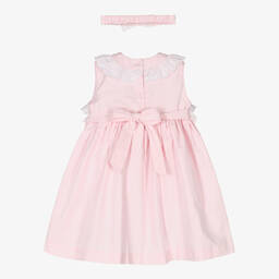 Pretty Originals-Girls Pink Smocked Dress Set | Childrensalon Outlet