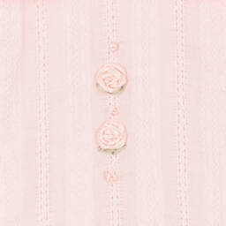 Pretty Originals-Girls Pink Textured Ruffle Bow Dress Set | Childrensalon Outlet