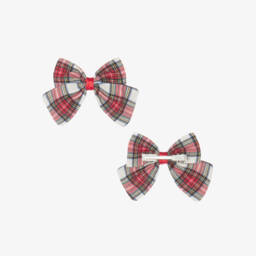 بريتي أوريجينال-طقم فستان بكشكش قطن لون أحمر | Childrensalon Outlet