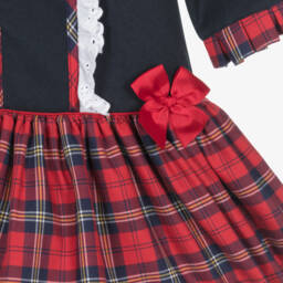 Pretty Originals-Girls Tartan Dress & Bow Set | Childrensalon Outlet