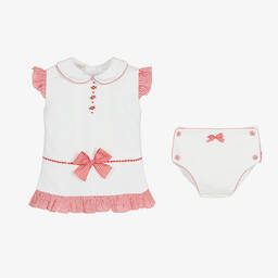 Pretty Originals-Бело-красное платье и повязка на голову | Childrensalon Outlet