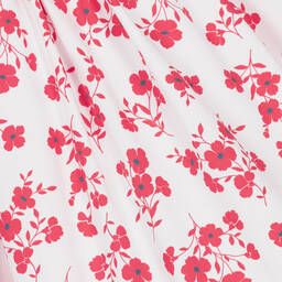 Pretty Originals-Girls White & Red Poppy Cotton Dress Set | Childrensalon Outlet