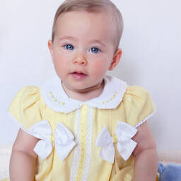 Pretty Originals-Girls Yellow Dress & Headband Set | Childrensalon Outlet