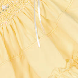 Pretty Originals-Girls Yellow Smocked Dress Set | Childrensalon Outlet