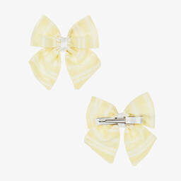 بريتي أوريجينال-طقم ليقنز قطن سموك لون أصفر للبنات | Childrensalon Outlet