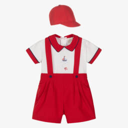 Pretty Originals-Little Boys Scarlet Ensemble Set | Childrensalon Outlet