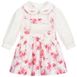 Pretty Originals-Комплект с розовой юбкой с цветочным рисунком | Childrensalon Outlet