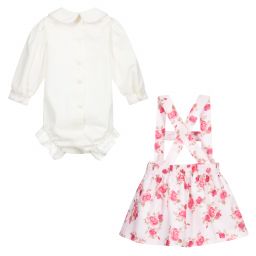 Pretty Originals-Комплект с розовой юбкой с цветочным рисунком | Childrensalon Outlet