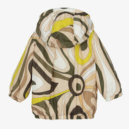 PUCCI-Girls Beige & Green Marmo Jacket | Childrensalon Outlet