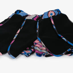 PUCCI-Girls Black Vivara Pattern Skort | Childrensalon Outlet