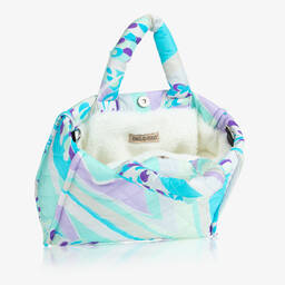 PUCCI-Girls Blue Lilly Quilted Bag | Childrensalon Outlet