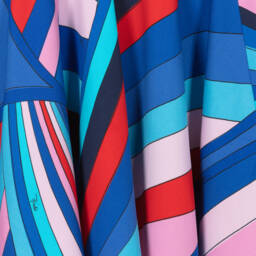 PUCCI-Элегантная синяя юбка с узором для девочек | Childrensalon Outlet