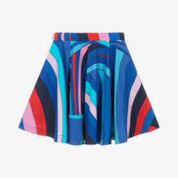 PUCCI-Элегантная синяя юбка с узором для девочек | Childrensalon Outlet