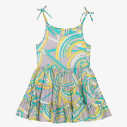 PUCCI-Girls Esploso Cotton Dress | Childrensalon Outlet