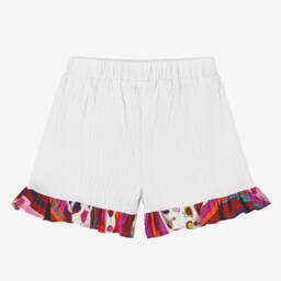 PUCCI-Шорты из хлопка с мотивом Fontane для девочек | Childrensalon Outlet
