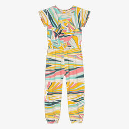 PUCCI-Girls Green Lance Jumpsuit | Childrensalon Outlet