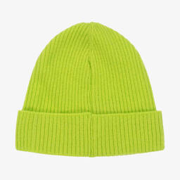 PUCCI-Girls Green Wool Knit Beanie Hat | Childrensalon Outlet