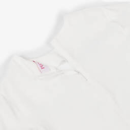 PUCCI-بلوزة عاجية بنقشة إيريد للبنات | Childrensalon Outlet