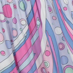 PUCCI-Платье миди с цветочным узором розовое для девочек | Childrensalon Outlet