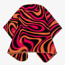 PUCCI-Girls Pink Iride Multicolour Wool & Silk Cape | Childrensalon Outlet