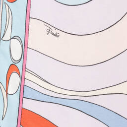 PUCCI-Широкие розовые брюки с принтом Iride для девочек | Childrensalon Outlet