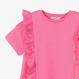 PUCCI-Girls Pink Logo T-Shirt Dress | Childrensalon Outlet