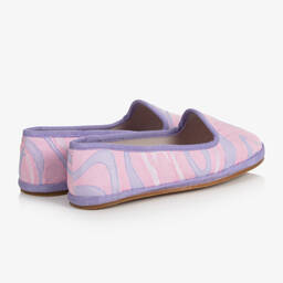 PUCCI-Розовые туфли с принтом Marmo | Childrensalon Outlet