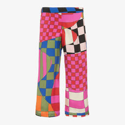 PUCCI-Girls Pink & Orange Giardino Trousers | Childrensalon Outlet