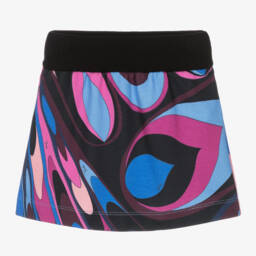 PUCCI-Girls Pink Print Jersey Skirt | Childrensalon Outlet