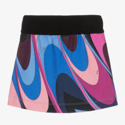 PUCCI-Girls Pink Print Jersey Skirt | Childrensalon Outlet