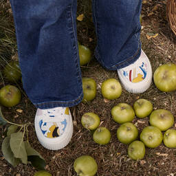 PUCCI-Розовые кроссовки с принтом Ranunсoli для девочек | Childrensalon Outlet