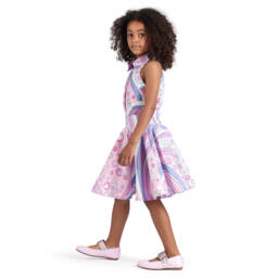 PUCCI-Girls Poplin Skirt in Pastel Hues | Childrensalon Outlet