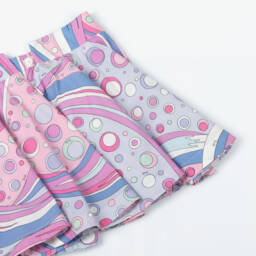 PUCCI-Girls Poplin Skirt in Pastel Hues | Childrensalon Outlet