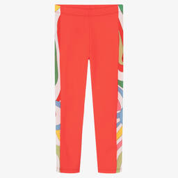 PUCCI-Красные легинсы с принтом Marmo | Childrensalon Outlet