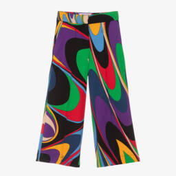 PUCCI-Girls Vibrant Onde Pattern Trousers | Childrensalon Outlet
