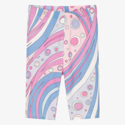 PUCCI-Girls Vibrant Pink Patterned Shorts | Childrensalon Outlet