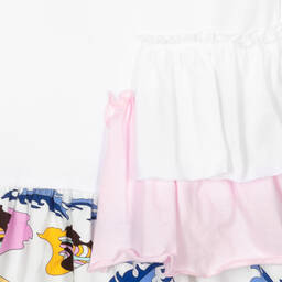 PUCCI-Girls White Ranuncoli Dress | Childrensalon Outlet