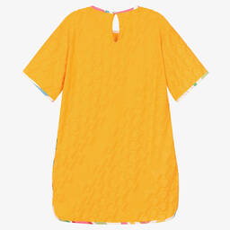 PUCCI-Желтое платье с принтом Marmo | Childrensalon Outlet