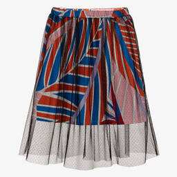 PUCCI-Черная юбка из тюля для подростков | Childrensalon Outlet