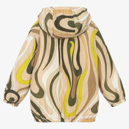 PUCCI-Teen Girls Beige & Green Marmo Jacket | Childrensalon Outlet