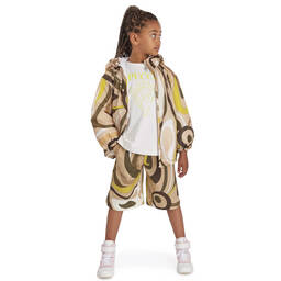 PUCCI-Teen Girls Beige & Green Marmo Jacket | Childrensalon Outlet