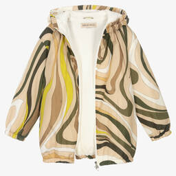 PUCCI-Teen Girls Beige & Green Marmo Jacket | Childrensalon Outlet