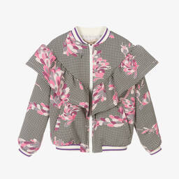 PUCCI-Teen Girls Houndstooth Jacket | Childrensalon Outlet