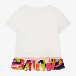 PUCCI-Teen Girls Ivory Iride Print T-Shirt | Childrensalon Outlet