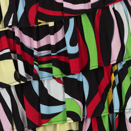 PUCCI-Разноцветное платье с принтом Marmo | Childrensalon Outlet