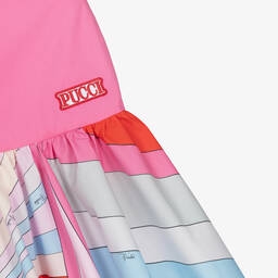 PUCCI-Teen Girls Pink Cotton Iride Print Skirt | Childrensalon Outlet