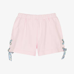 PUCCI-Teen Girls Pink Cotton Pesci Shorts | Childrensalon Outlet