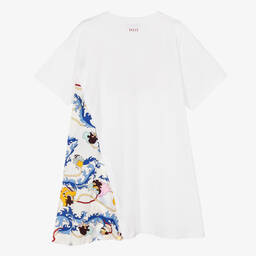 PUCCI-Teen Girls White T-Shirt Dress | Childrensalon Outlet